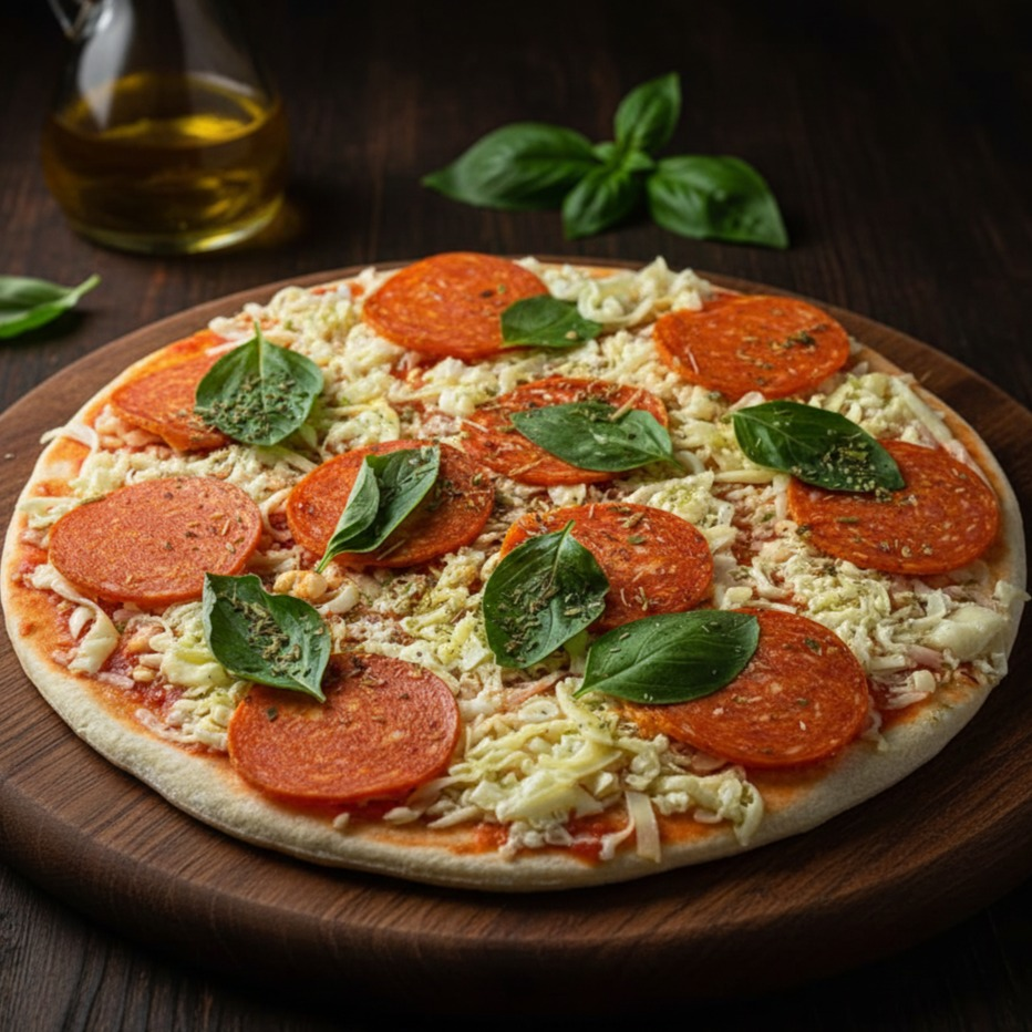 Pizza romana sabor Pepperoni artesanal Benn